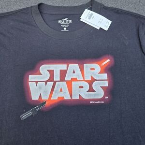 Hollister Black Star Wars Graphic Tee Nwt